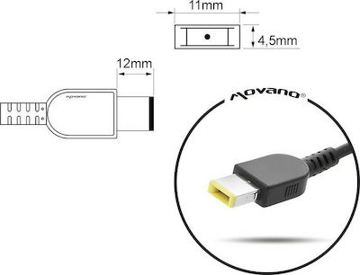 Mitsu Laptop Charger 65W 20V 3.25A for Lenovo with Detachable Power Cord