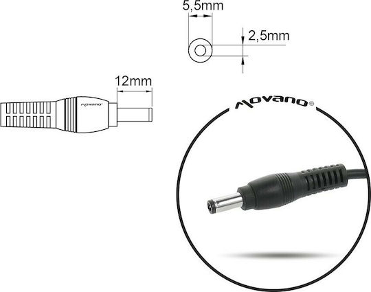 Mitsu Φορτιστής Laptop 90W 19V 4.74A για Toshiba
