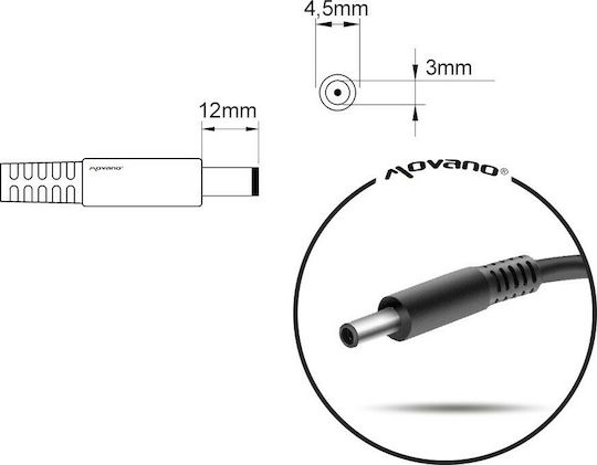 Mitsu Laptop Charger 65W 19V 3.42A for Asus with Detachable Power Cable