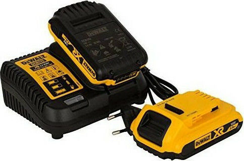 DEWALT Σετ 2 Μπαταριών Εργαλείου Λιθίου 18V Χωρητικότητας 2Ah με Φορτιστή