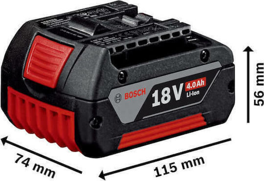 Bosch Батерия за Инструменти Литиеви 18V с Капацитет 4Ах GBA