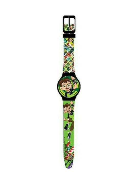 Diakakis Kids Analog Watch Ben with Rubber/Plastic Strap Green