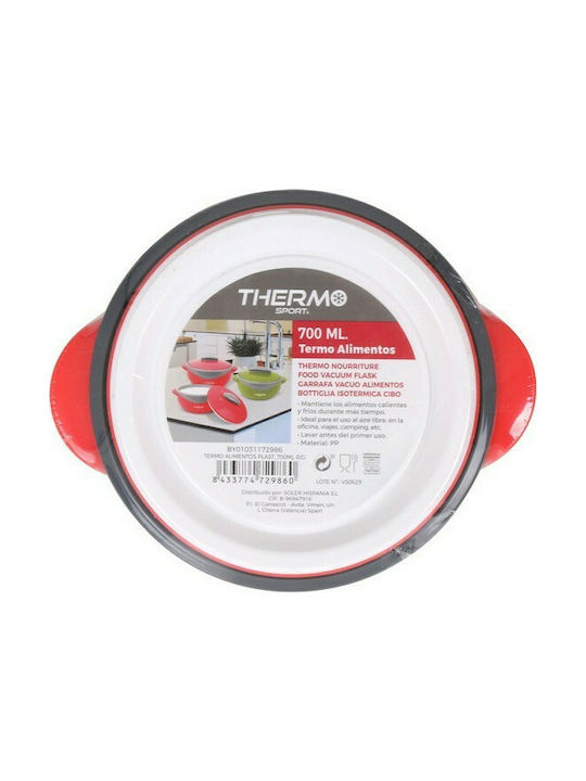 Quttin Plastic Thermo Lunch Box Thermo Sport Red 700ml