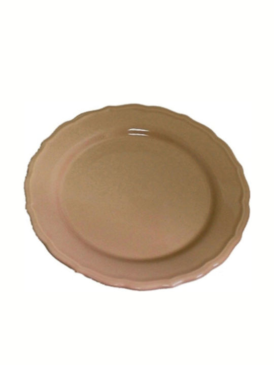 Juliet Plate Desert Ceramic Pink with Diameter 21cm