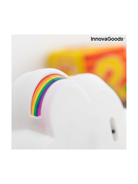 InnovaGoods Led Kids Projector Lamp Rainbow White 18x6x11εκ.