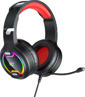 Havit H2233D Über Ohr Gaming-Headset mit Verbindung 3,5mm / USB Schwarz