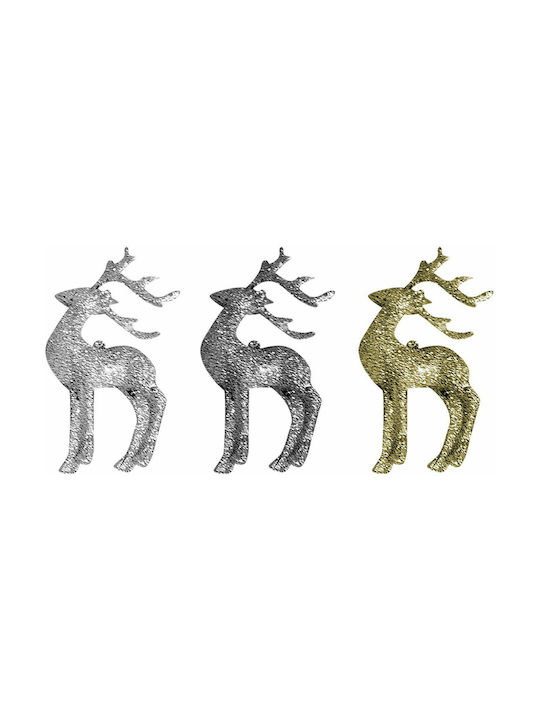 XMASfest 93-2604 Christmas Reindeer Ornament 6.5x12.5cm (Μiscellaneous Colors)