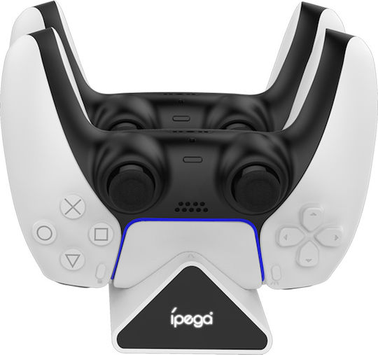iPega p5012 double charging base Charging Station for 2 controllers PS5 White