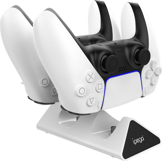 iPega p5012 double charging base Charging Station for 2 controllers PS5 White