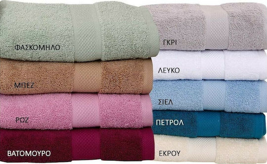Viopros Facecloth Luxor 50x100cm Grey Weight 600gr/m²
