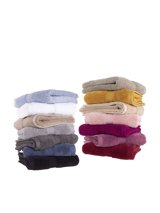 Nef-Nef Homeware Bath Towel Aegean 80x160cm Black Weight 705gr/m²