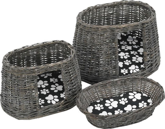 vidaXL Nest Katze Gray 47x34x60cm