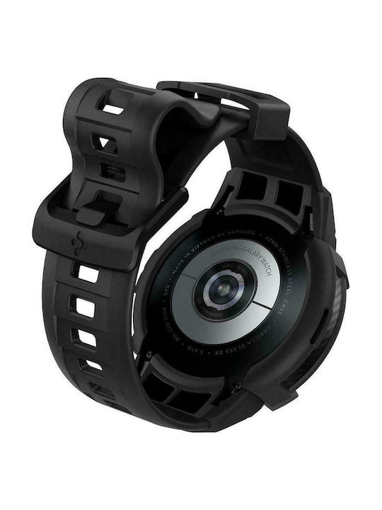 Spigen Rugged Armor Pro Carcasă de Silicon Negru mat pentru Galaxy Watch 4 Classic 46mm - Galaxy Watch 4 Clasic 46mm