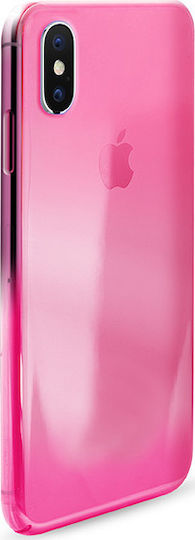 Puro TPU Ultra-Slim ''0.3 Nude'' Cover iPhone X Back Cover Σιλικόνης 0.3mm Ροζ (iPhone X / Xs)