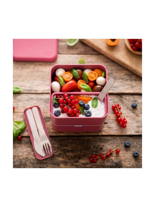 Monbento Microwave Plastic Lunch Box Pink 850ml