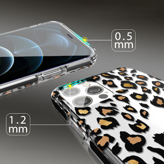 Kingxbar Wild Series Back Cover Σιλικόνης Leopard (iPhone 12 Pro Max)