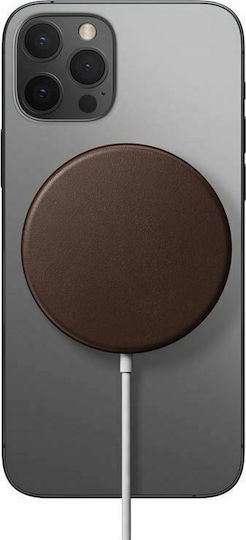 Nomad Leather Case for Magsafe MagSafe Charging Stand in Brown color