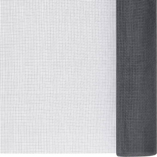 vidaXL Moskitonetz Tür aus Fiberglas Grau 500x100cm