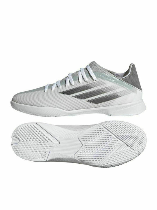 adidas Παιδικά Футболни Ботуши X Speedflow.3 Зала Cloud White / Iron Metallic / Solar Red