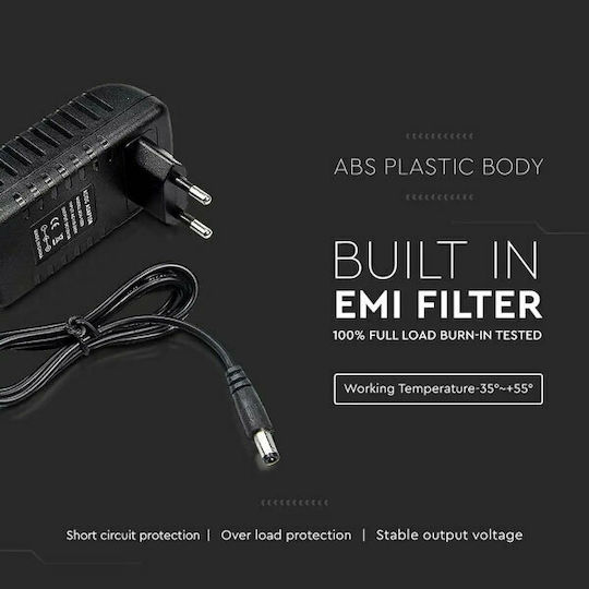 V-TAC Dimmable LED Power Supply IP44 Power 42W with Output Voltage 12V