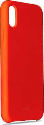 Puro Icon Silicone Back Cover Orange (iPhone X / Xs)