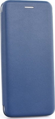 Forcell Smart Diva Synthetic Leather Book Navy Blue (Redmi Note 9)