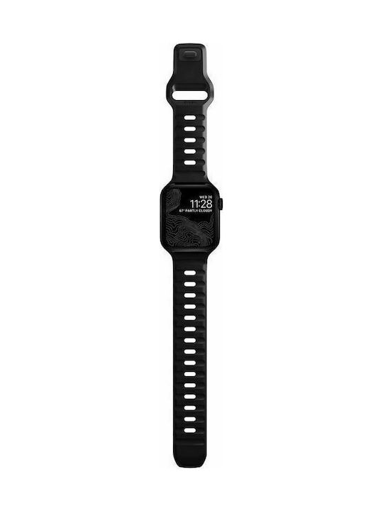 Nomad Sport Strap M/L Strap Silicone with Pin Black (Apple (Apple Watch 44/45/46mm/Ultra 49mm)