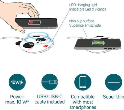 Legami Milano Wireless Charger (Qi Pad) 10W Multicolour (WCHAR0002)