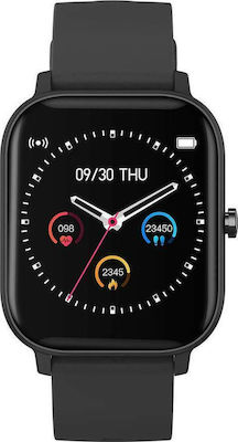Colmi P8 43mm Smartwatch with Heart Rate Monitor (Black)
