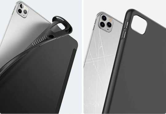 ESR Rebound Pencil Flip Cover Δερματίνης Μαύρο (iPad Pro 2020 12.9")