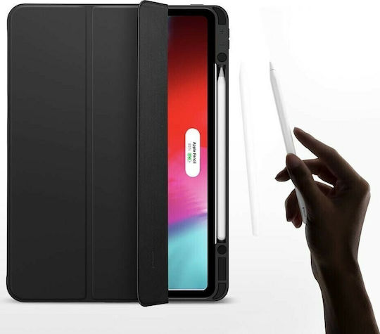 ESR Rebound Pencil Flip Cover Δερματίνης Μαύρο (iPad Pro 2020 12.9")