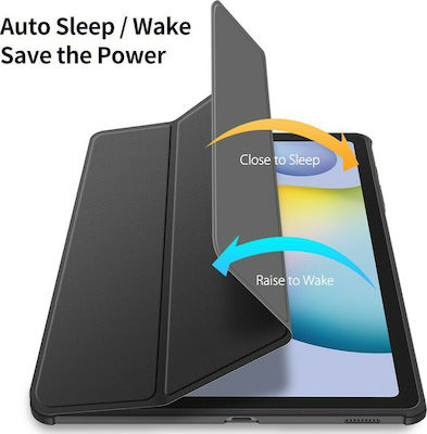 Dux Ducis Toby Armored Flip Cover Piele artificială Negru (Galaxy Tab S6 Lite 10.4)