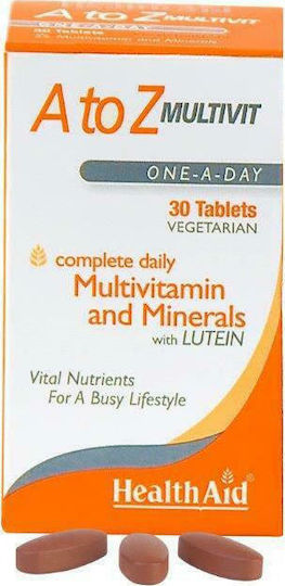 Health Aid A To Z Multivit Мултивитамин за Енергия 30 x 1 таблетки