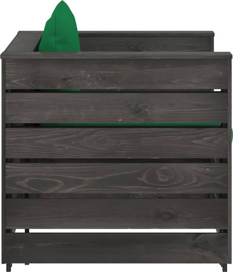 Garten- und Outdoor-Möbelsets für kleinen Raum 2 Stück Grün mit Kissen