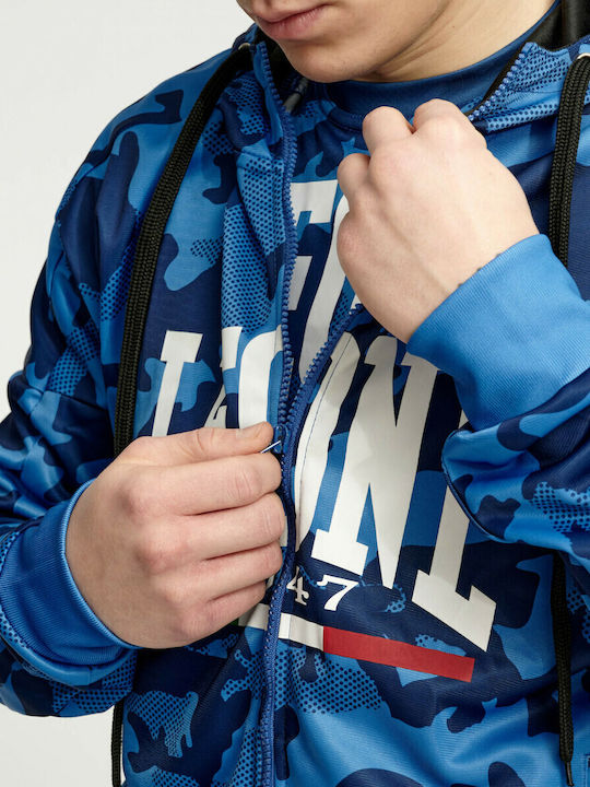 ITA Ζακέτα με Κουκούλα Blue Camo