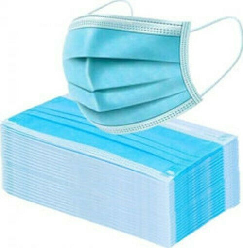 Violak Surgical Masks 3ply with Elastic Protective Mask Non-Reusable Type I Surgical Blue 50pcs