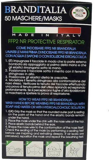 Brand Italia BR150-20 Protective Mask FFP2 Orange 1pcs