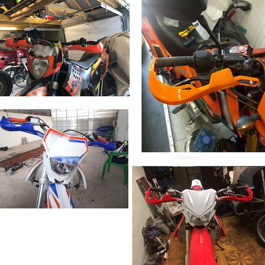 Motocross/Enduro in Orange Farbe