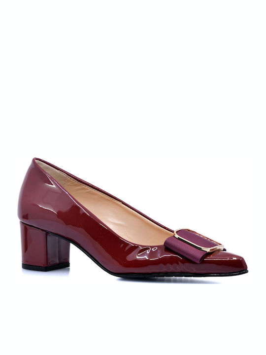 PAPISTAS WOMEN'S HIPS-CASUAL-EXTRA SOFT-EASTERN-BORDO PATENT LEATHER