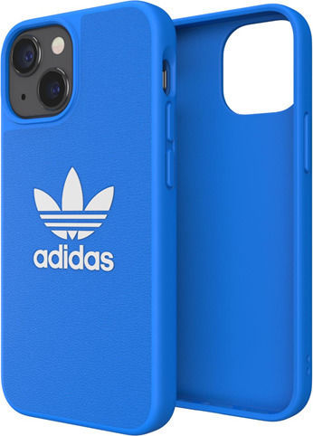 adidas Adicolor Umschlag Rückseite Silikon Blau (iPhone 13 Mini)