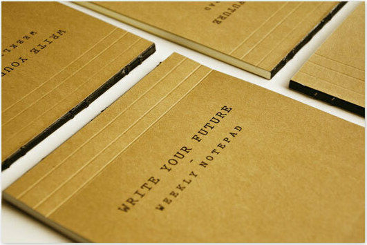 adBook Write Your Future Μπλοκ Σημειώσεων B5 50 Φύλλων Ριγέ Καφέ