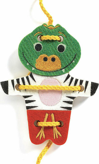 Djeco Lacing Toy Feltimix made of Wood for 24++ Months