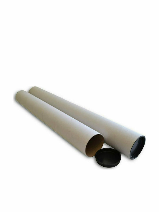 Eco-Friendly Drafting Tube with Lid D6.5x53cm White