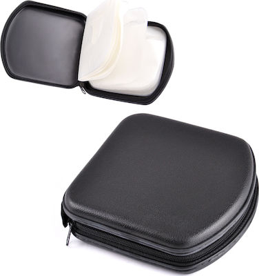 Portable Case CD & DVD Black 24-Slot Case