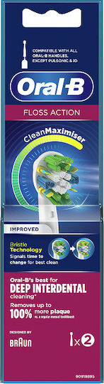 Oral-B Floss Action CleanMaximiser Electric Toothbrush Replacement Heads 115560 2pcs