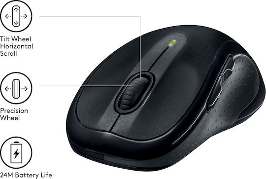 Logitech M510 Ασύρματο Ποντίκι Μαύρο