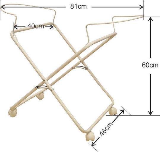 Bebe Stars Carry Cot Stand White 0-037