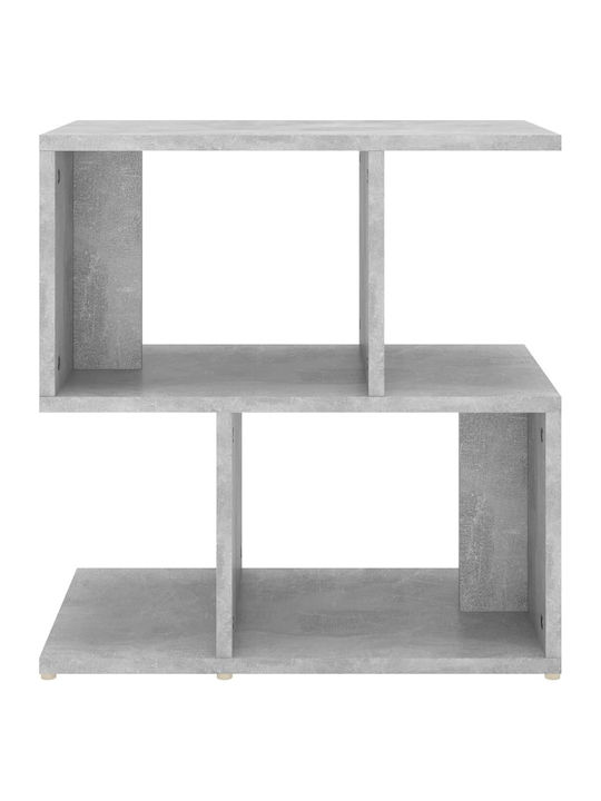 Κομοδίνο Ξύλινο Γκρι Σκυροδέματος 50x30x51.5cm
