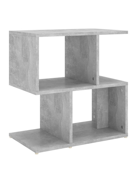 Κομοδίνο Ξύλινο Γκρι Σκυροδέματος 50x30x51.5cm
