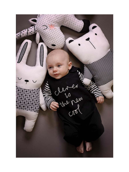 Bizzi Growin Crib Decorative Pillow Little Dreamer Rabbit Ecru 25x40cm